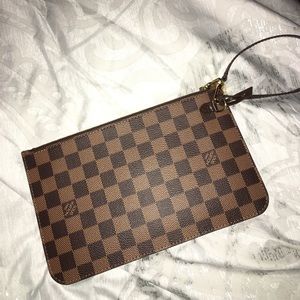 Louis Vuitton Neverfull Wristlet Damier Ebene